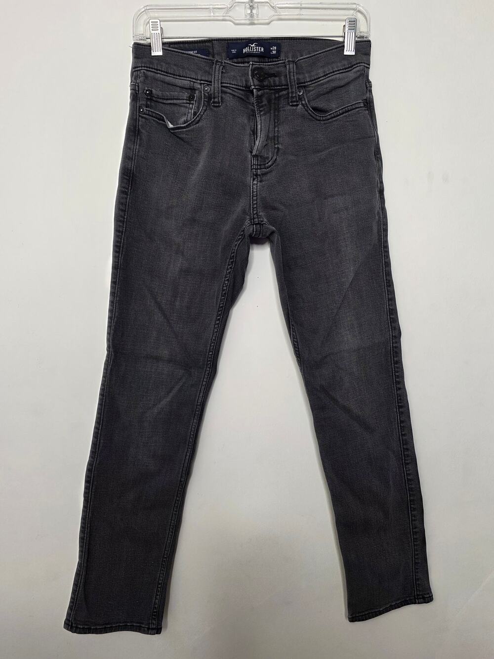 Hollister Advanced Stretch black skinny fit jeans size 28